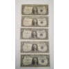 Image 1 : 1935 D, 1957, 1957 A $1 Silver Certificate Bank Notes - Face Value: $5.00