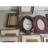 Image 3 : Lot of Assorted Sizes and Shapes Picture Frames and Wall Clock