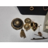 Image 4 : Lot of Assorted Gold-Filled / Gold-Plated Jewelry: Lockets, Pins, Necklaces, Bracelets