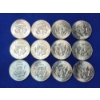 Image 2 : Lot of 12 1964 Kennedy 90% Silver Half Dollars