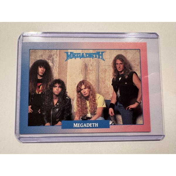 1991 MEGADETH Band Music Rookie Card - Mint Condition - High Grade Card