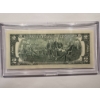 Image 3 : 2003 United States Jefferson UTAH $2.00 Bill In Hard Case Holder - Mint Condition - RARE