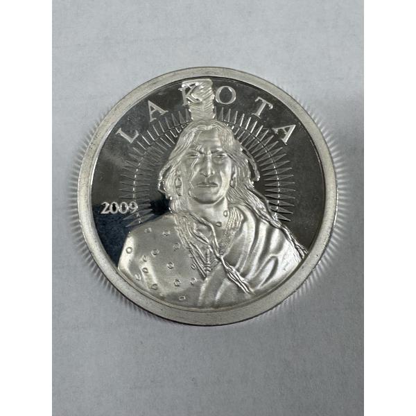 Rare 2009 Lakota Tribe .999 Fine Silver Round Ounce - Limited Edition