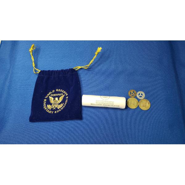 Roll Of World Reserve Monetary Exchange Denver Mint Brilliant Uncirculated Nickels & Bus Tokens