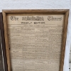Image 11 : Two Framed Newspaper Articles & Cut Outs ~ London The Times Weekly Edition & Till The End of Time