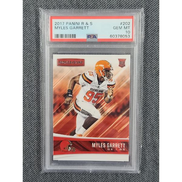 PSA 10 GEM MINT 2017 Panini R & S #202 Myles Garrett ROOKIE CARD