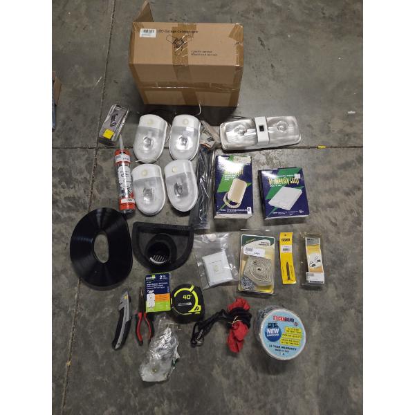 New LED Garage Light, Bunk Lights, Tape Measure, Bungee Flag & More