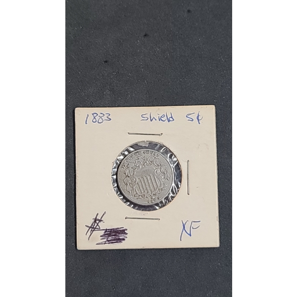 United States 1883 "Shield Nickel" 5 Cent Piece