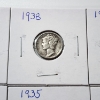 Image 4 : x10 Assorted Years United States 90% Silver Mercury Dimes - Face Value: $1.00