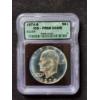 Image 1 : 1974-S Eisenhower Deep Cameo Silver Dollar Graded PR66 by ICG