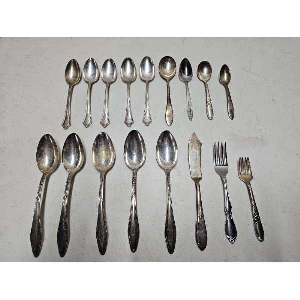 Vintage Silver Plated Flatware  ~ 422 Grams