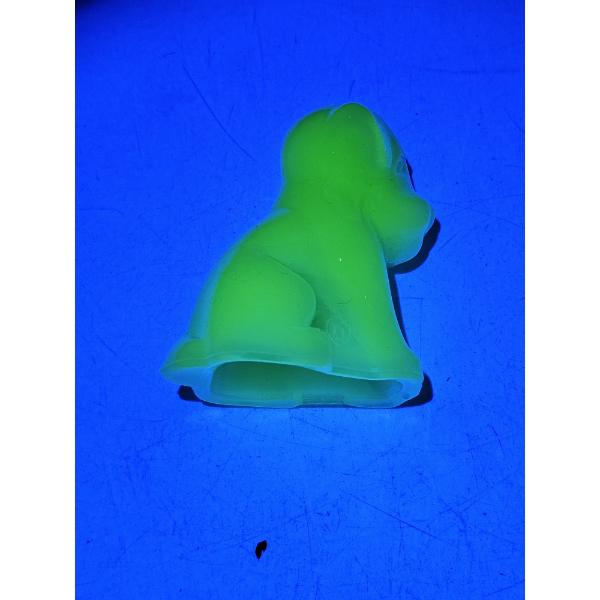 Vintage Uranium Degenhart Art Glass Figurine - April Green