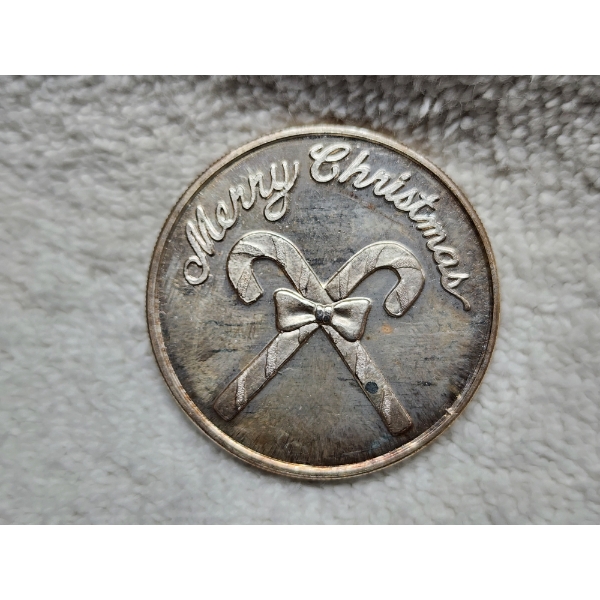 1 Troy Ounce Merry Christmas Candy Cane Round - "For Someone Special" 