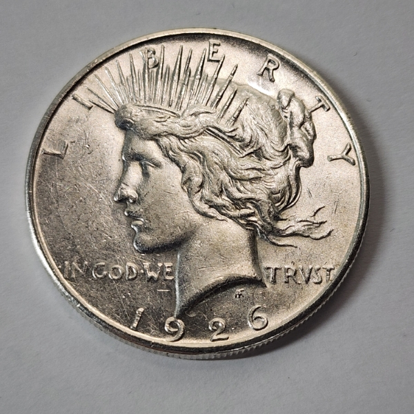 United States 1926-S Silver Peace Dollar - 90% U.S. Silver Coin
