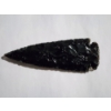 Image 1 : Fascinating Black Obsidian Native American Arrowhead - Measures About 4.5 Inches - Incredible Piece!