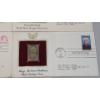Image 4 : (5) First Day Issue Historical Events Replica Gold United States Stamps 