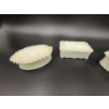 Image 2 : 3 Vintage Jewelry Trinket Boxes - Gorgeous "Milk Glass" Scalloped Edges