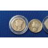 Image 2 : 1918, 1936 Mercury Head Silver Dimes & 1947, 1962, 1964 Roosevelt Silver Dimes - Face Value: 0.50