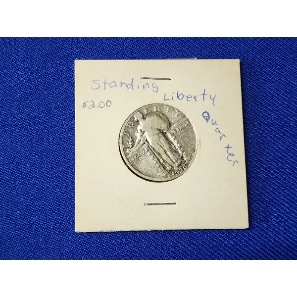 1926 United States Standing Liberty Quarter - 90% Silver 