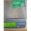 Image 6 : Lovely 14K Yellow Gold Bracelet With Dangling Accents ~ Total Weight 2.7 Grams