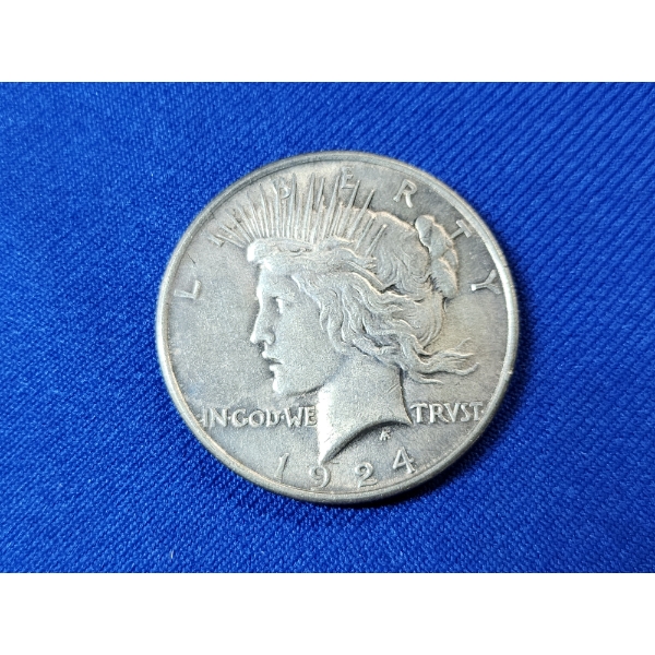 1924 90% Silver Peace Dollar 