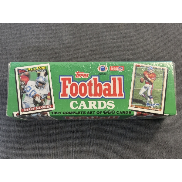 Factory Sealed 1991 Topps Complete Football Card Set - Unopened Mint Condition