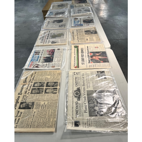 Lot of 13 Vintage Newspapers