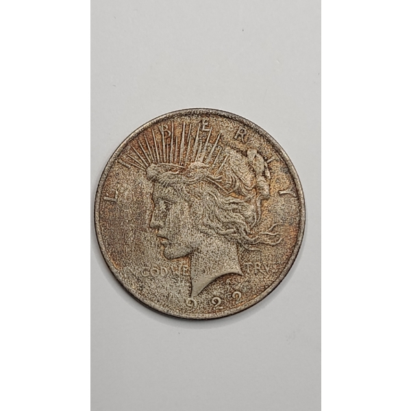 United States 1922 90% Silver Peace Dollar