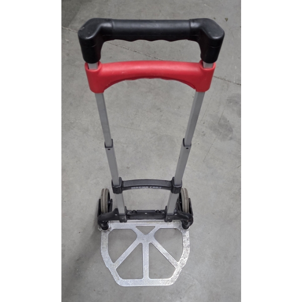 Like New! Heavy Duty Magna Folding Aluminum Hand Truck 150lbs Capacity Telescopic Handle, Folds Up