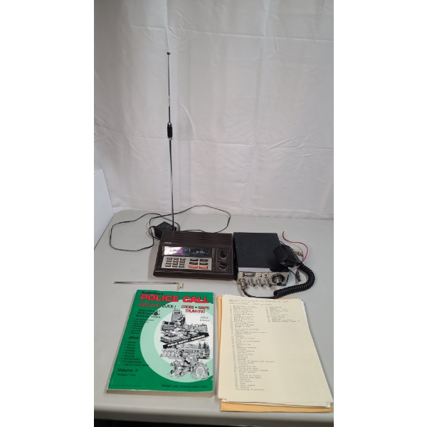Cobra 21 CB Radio, Uniden Bearcat BC-145XL Channel Scanning Radio & Police Call Frequency Books