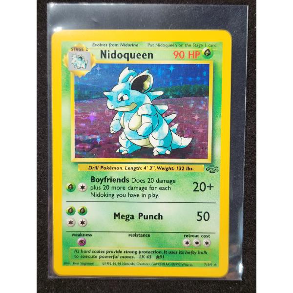 Nidoqueen 7/64 Holo Rare Jungle Set Pokemon Trading Card 