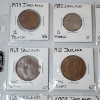 Image 2 : Two Binder Pages Filled with Assorted World Coins: Ireland, Russia, Great Britain, Isreal, & More! 