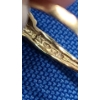 Image 5 : Women's 10K Gold Ring With Iridescent Stone - Size 7 - Weight: 1.5g