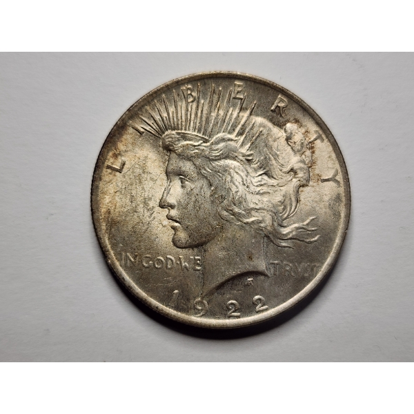 1922 United States 90% Silver Peace Dollar from Philadelphia Mint!