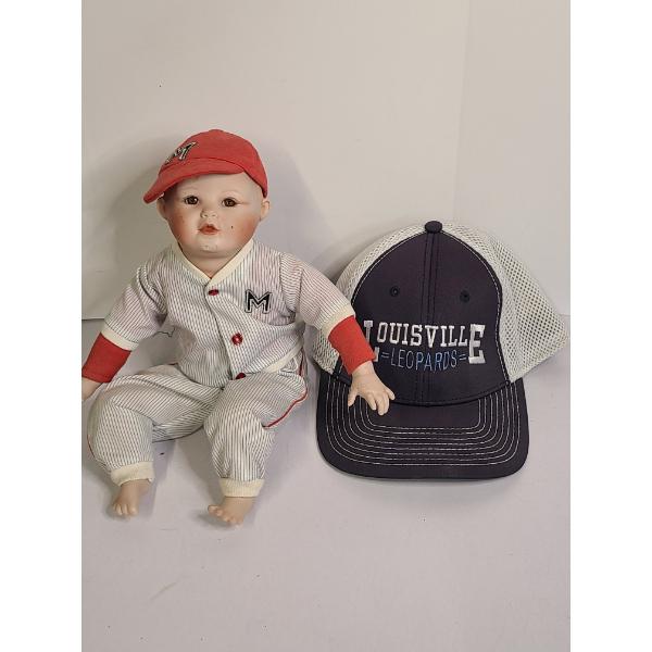 Vintage "Michael" porcelain baseball doll from the Ashton-Drake Galleries Picture Perfect Babies