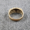 Image 8 : Stunning 10K Yellow Gold Ring With Small Clear Stones ~ Total Weight 5.7 Grams