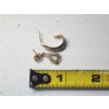 Image 2 : Two 10K Gold Earrings: Two-Tone J-Hoop & Vintage-Style with Opal TW: 2.0g