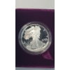 Image 2 : 1991 1 Troy oz 999 Fine Silver American Eagle Coin With Original Box/COA