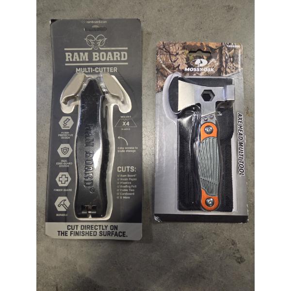 New Ram Board Multi Cutter And Mossy Oak Axe Head Multi Tool