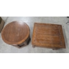 Image 2 : Two Solid Wood MCM Retro Side Tables 