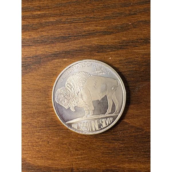 Buffalo Silver Round - 1 Oz. - .999 Fine Silver - Indian Head - Liberty