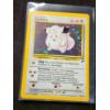 Image 2 : Vintage Clefairy 6/130 Holo Rare Base Set Pokemon Trading Card With Unique Holo Swirl Pattern