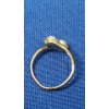 Image 4 : Women's 10K Gold Ring With Pearl Like Stones - Size 5 - Weight: 1.5g