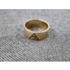Image 4 : Very Nice 6 Gram 10K Gold Masonic Ring With Inscription Inside Reading "Whom Virtue Unites Death... 