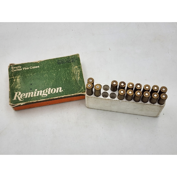 Vintage Partially Full Box of 6mm Remington Empty Center Fire Cases