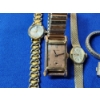 Image 2 : Lot of 5 Silver-Tone & Gold-Tone Ladies Wrist Watches 