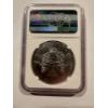 Image 2 : 2019 .999 Fine Silver One Troy Oz U.S. Silver Eagle Graded NGC MS70 - First Day Of Issue