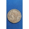 Image 1 : 1850 U.S Braided Hair Large Cent
