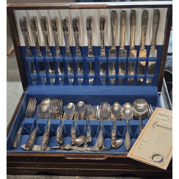 Tudor Plate Silver Plated Silverware Set - 4090.0 Grams (9lbs) Total Weight