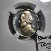 Image 2 : NGC PF67 United States 1962 Proof Jefferson Nickel With Incredible Rainbow Toning On Both Sides!